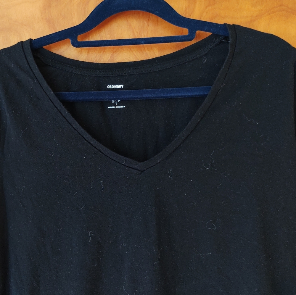Old Navy cotton T-shirt. Black. Women's M.